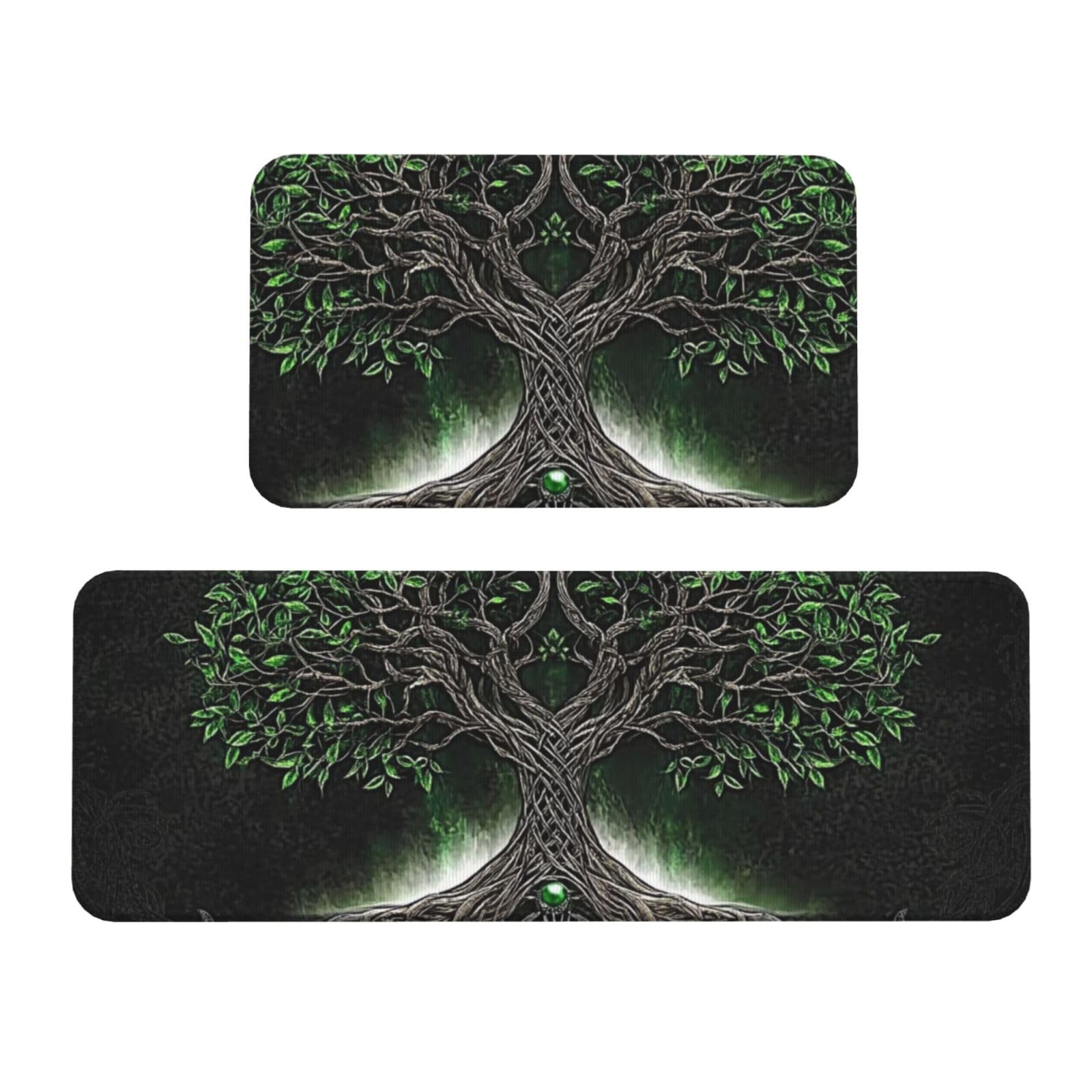 Tapetes de cocina acolchados y antideslizantes con diseño de mandala para fregadero