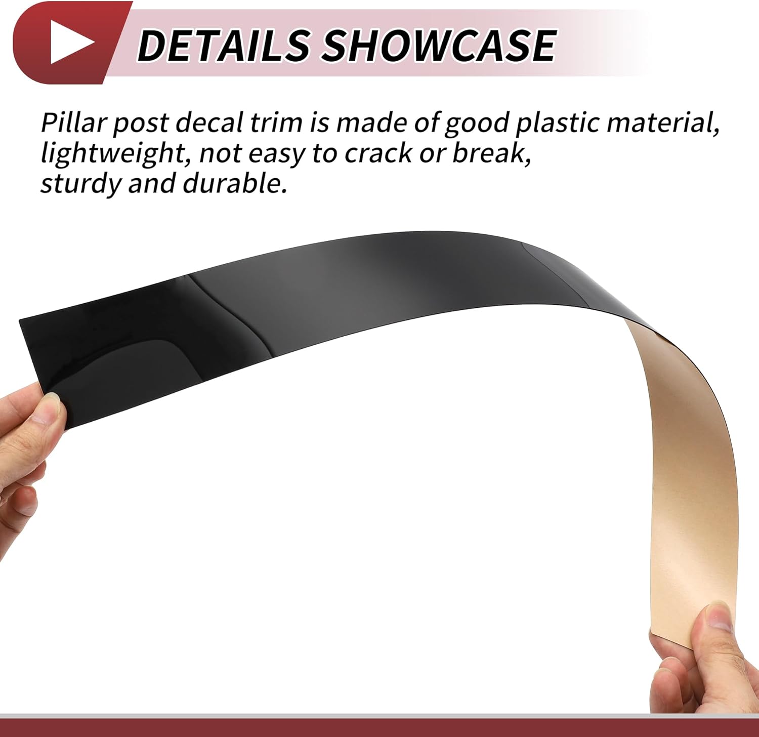6 Pcs Door Pillar Window Trim for Nissan Altima 2007-2012 Front Rear Left Right Anti Scratch Sticker Pillar Posts Door Outer Exterior Cover Black