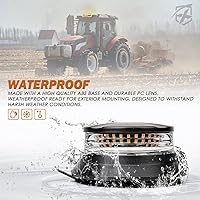 Vista 3 de Xprite Luz de Baliza LED Giratoria, Luces Estroboscópicas Súper Brillantes de 4.5 Pulgadas para Montacargas con Base Magnética para Camión