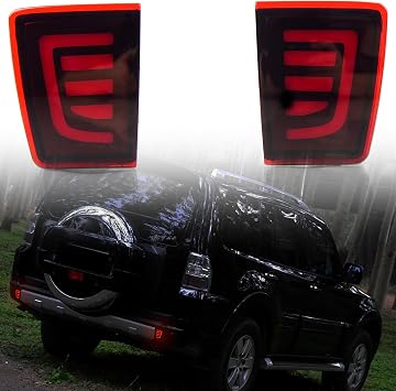 HIGH FLYING for Mitsubishi Pajero V93 2007-2021 Car Exterior Accessories Tailgate Rear Brake Signal Light Sequential Dynamic LED Light ABS 2pcs Red Lens