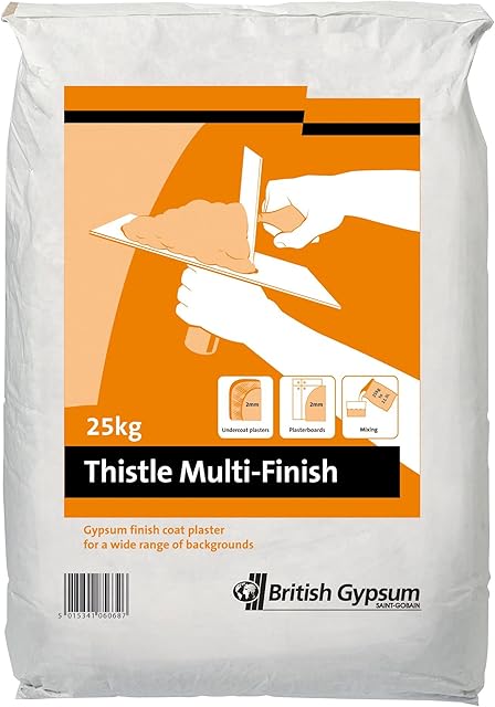 Thistle 25kg Multi Finish Plaster, Off White