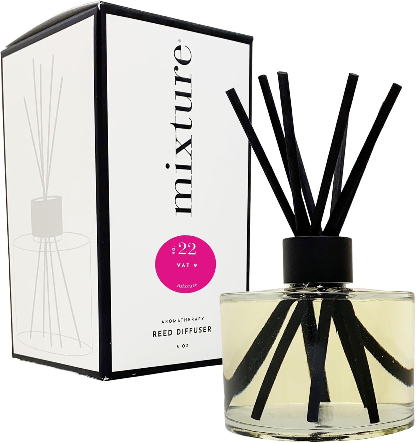Mixture No. 14 Black Pepper Reed Diffuser – Warm, Spicy Home Fragrance with Essential Oils, 8oz