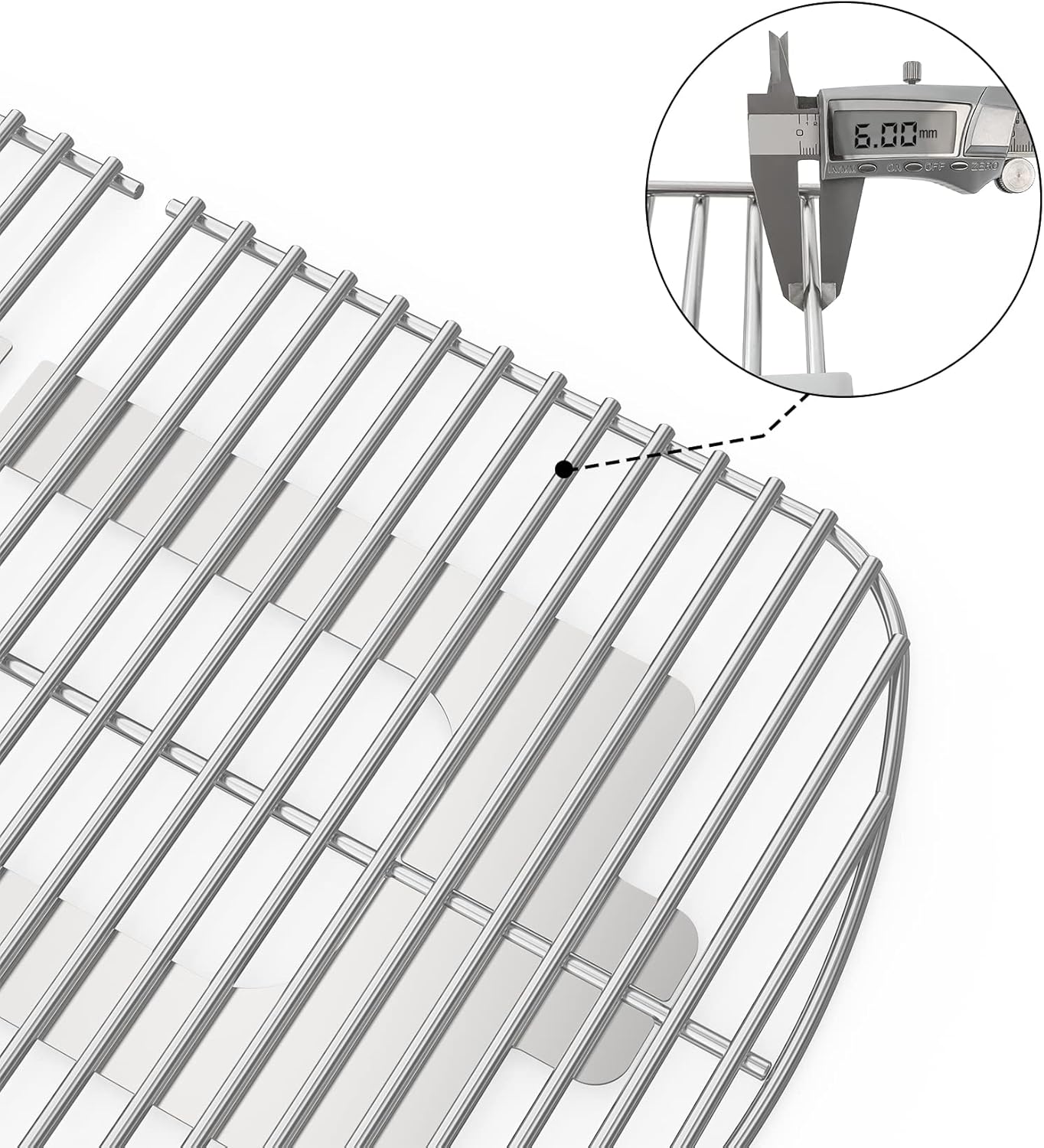 Onlyfire Cooking Grate for Weber Traveler Portable Gas Grill, Stainless Steel Grill Grate Cooking Griddle Replacement Parts for Weber 9010001 Traveler Portable Gas Grill, 2 PCS