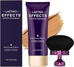 Sunny Bee Body Coverage Perfector, Body Coverage Perfector Waterproof, Leg Makeup Waterproof No Transfer, Body Perfector Cream and Brush, Long Lasting Moisturizing Concealer (Tan)