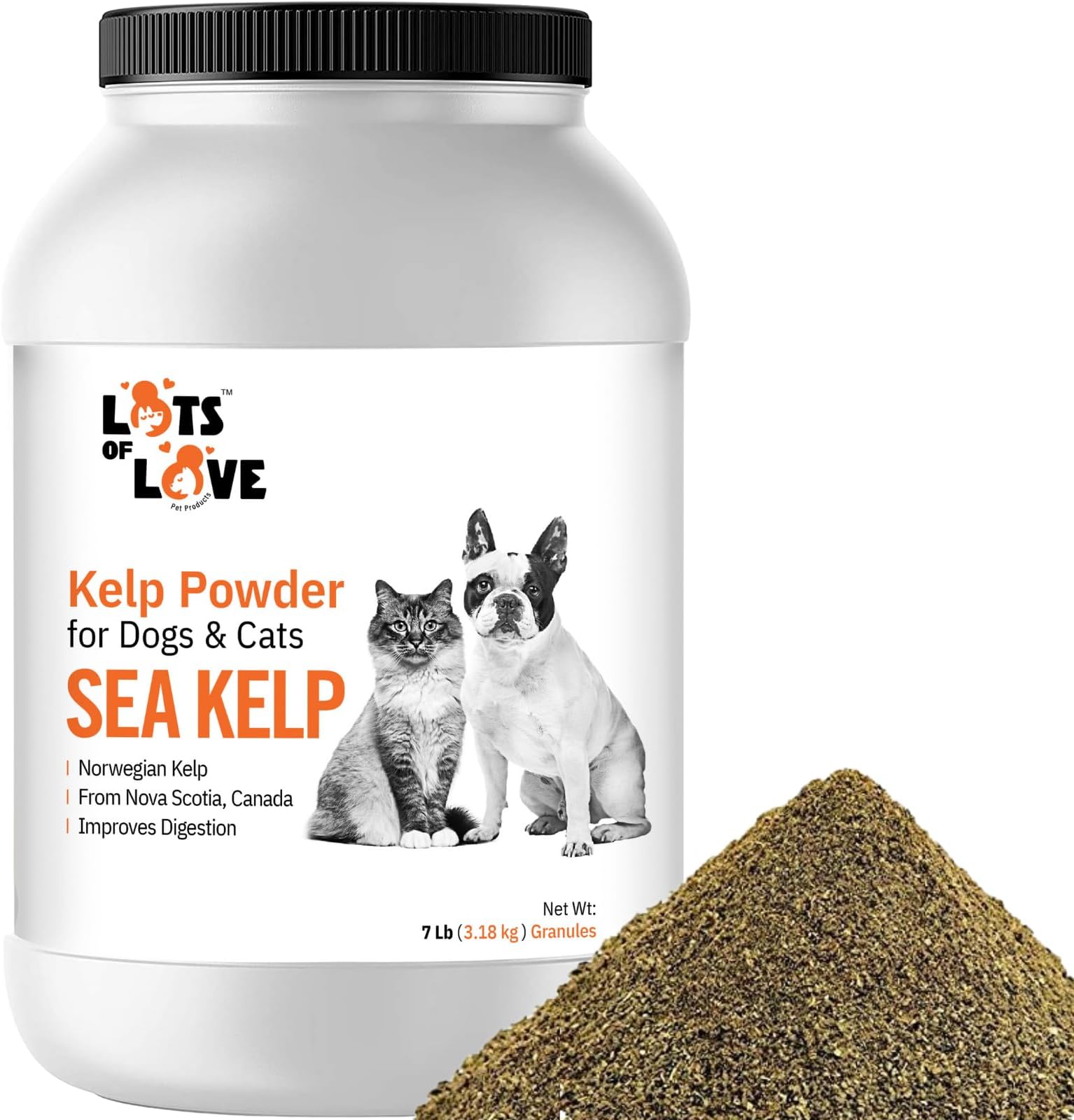 Organic Sea Kelp Powder for Dogs (7 Pounds, 3.2 KG