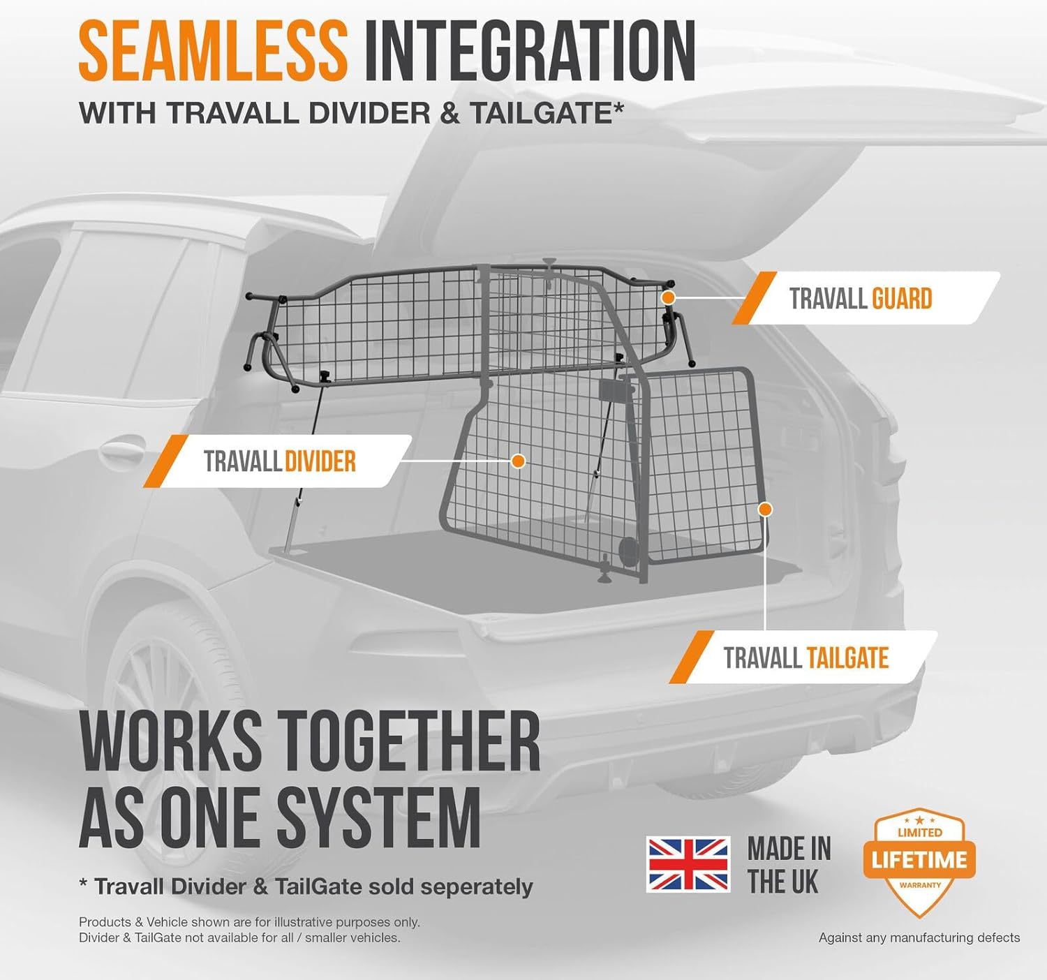 TRAVALL Compatible with Nissan Ariya (2022+) Dog Car Barrier Guard Custom Fit Accessory Heavy Duty Steel Mesh Trunk Divider Safety Travel Premium Luggage Cargo Barrier Backseat Protection