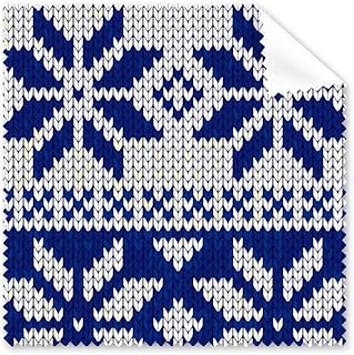 Snowflake Quadrilateral Nordic Illustration Pattern Cleaning Cloth Phone Screen Glasses Cleaner 5pcs