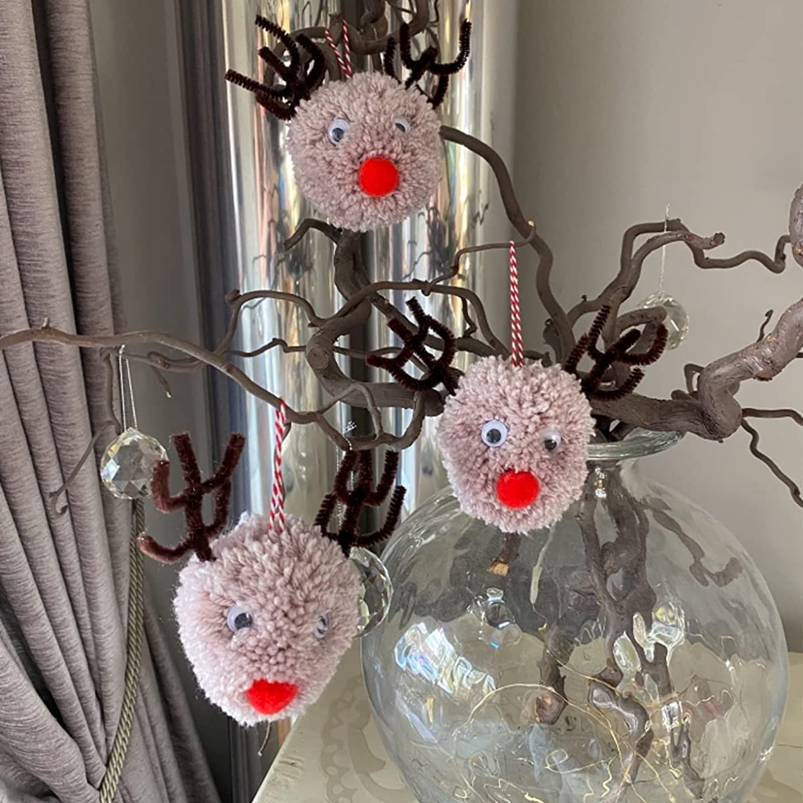 XZEIT Lot De 400 Rennes De Noël à Faire Soi-même, Y Compris