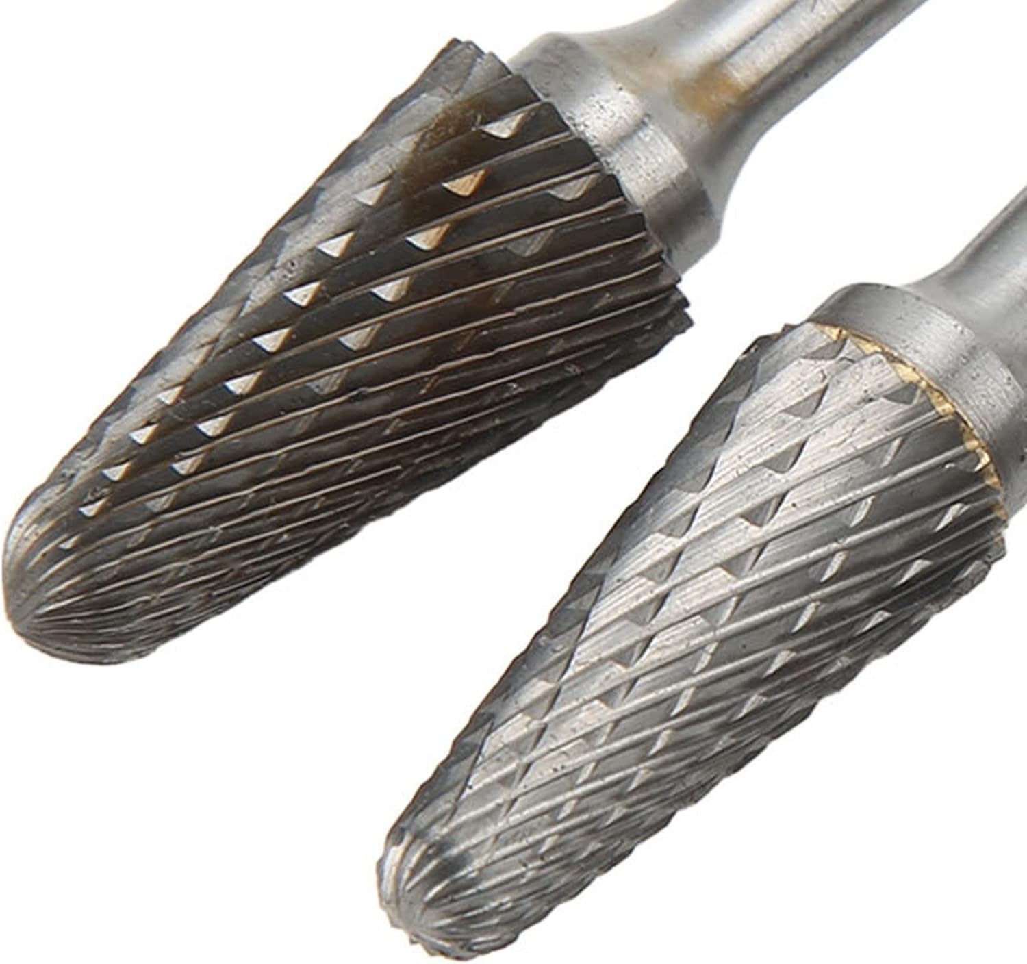 L Type 5pcs Carbide Rotary Burr Set, Double Cut Rotary Files with 6mm Shank, High Speed Rotary Burr Bits for Engraving Polishing Grinding Woodworking Metalworking, Compatible with