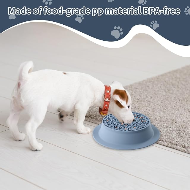Foto 5 de 7 de Comedero Lento Gatos Perros, Cuenco de Silicona para Mascotas, Gato Alimentación Lenta, Alfombrilla para Lamer