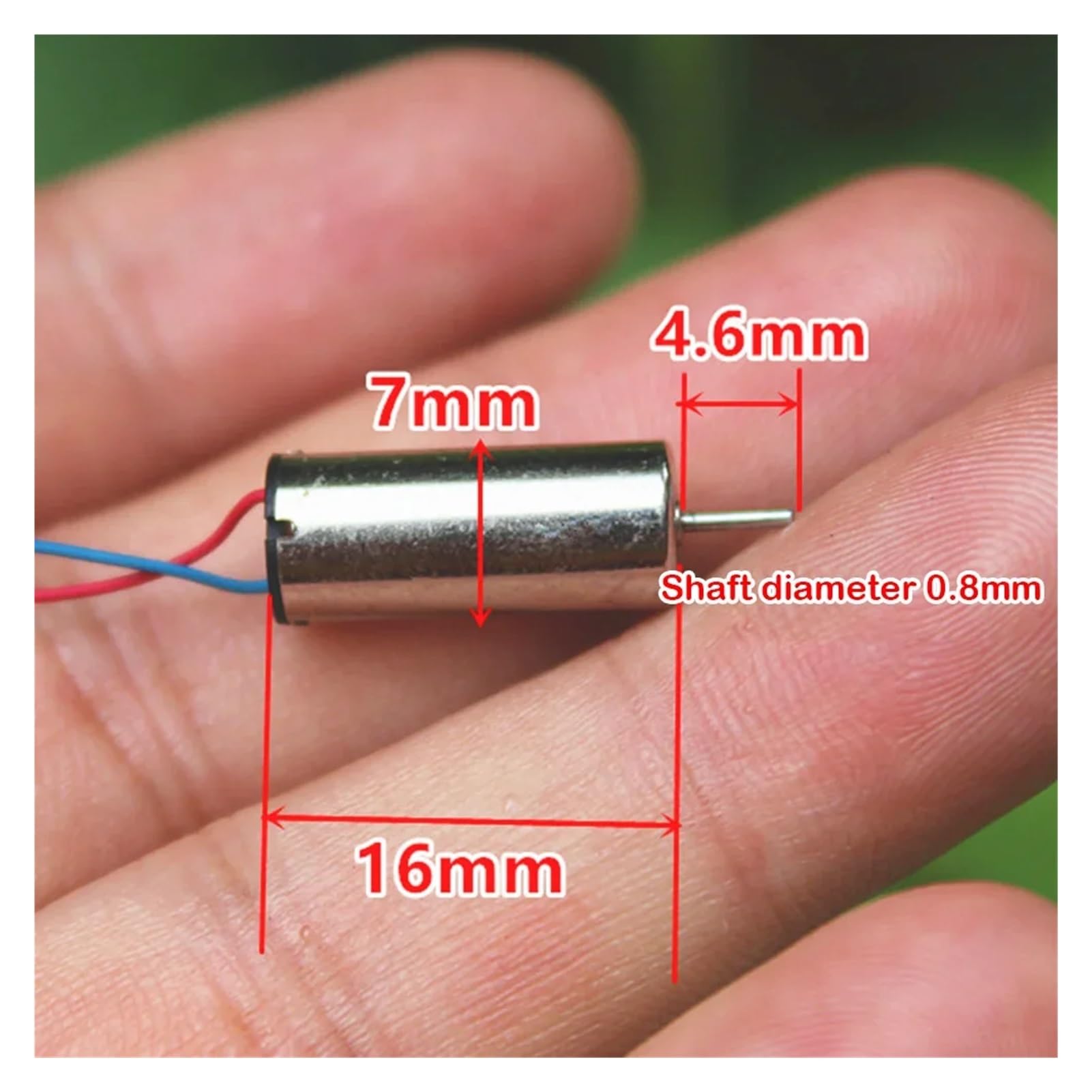 10/50/100 pezzi Mini 716 Motore Coreless DC a magnete forte 3V-3.7V 40000 giri/min ad altissima velocità Albero per generatore fai da te(100PCS)