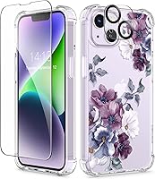 Vista 44 de GVIEWIN - Funda para iPhone 11 con protector de pantalla + protector de lente de cámara, cubierta protectora transparente suave de poliuretano