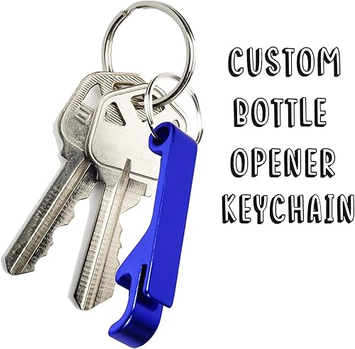 Miniatura 6 de Slavna Llavero abrebotellas personalizado a granel, texto grabado, logotipo, abrebotellas de metal personalizado, regalo personalizado