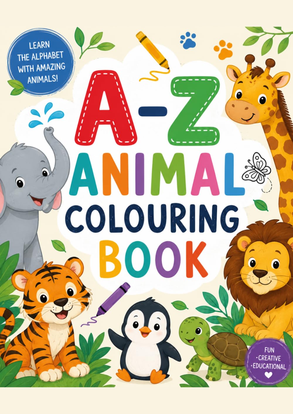 My A to Z Animals Colouring Book