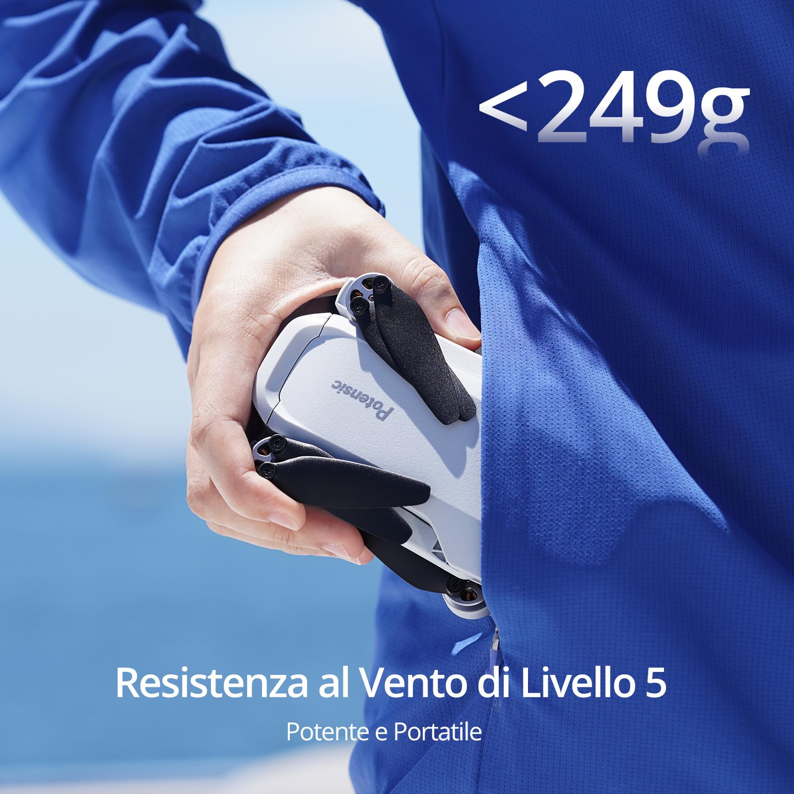 Potensic ATOM SE Fly More Combo GPS Drone con Fotocamera 4K ShakeVanish,<249g, 93 Min di Volo, 3 Batterie e Hub di Ricarica Parallelo e Adattatore di Ricarica Super Rapida, Drone Pieghevole, C0