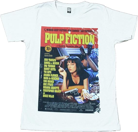 Amazon Mao Mao 映画tシャツ パルプ フィクション ミア Pulp Fiction 半袖 メンズ 並行輸入品 Tシャツ カットソー 通販