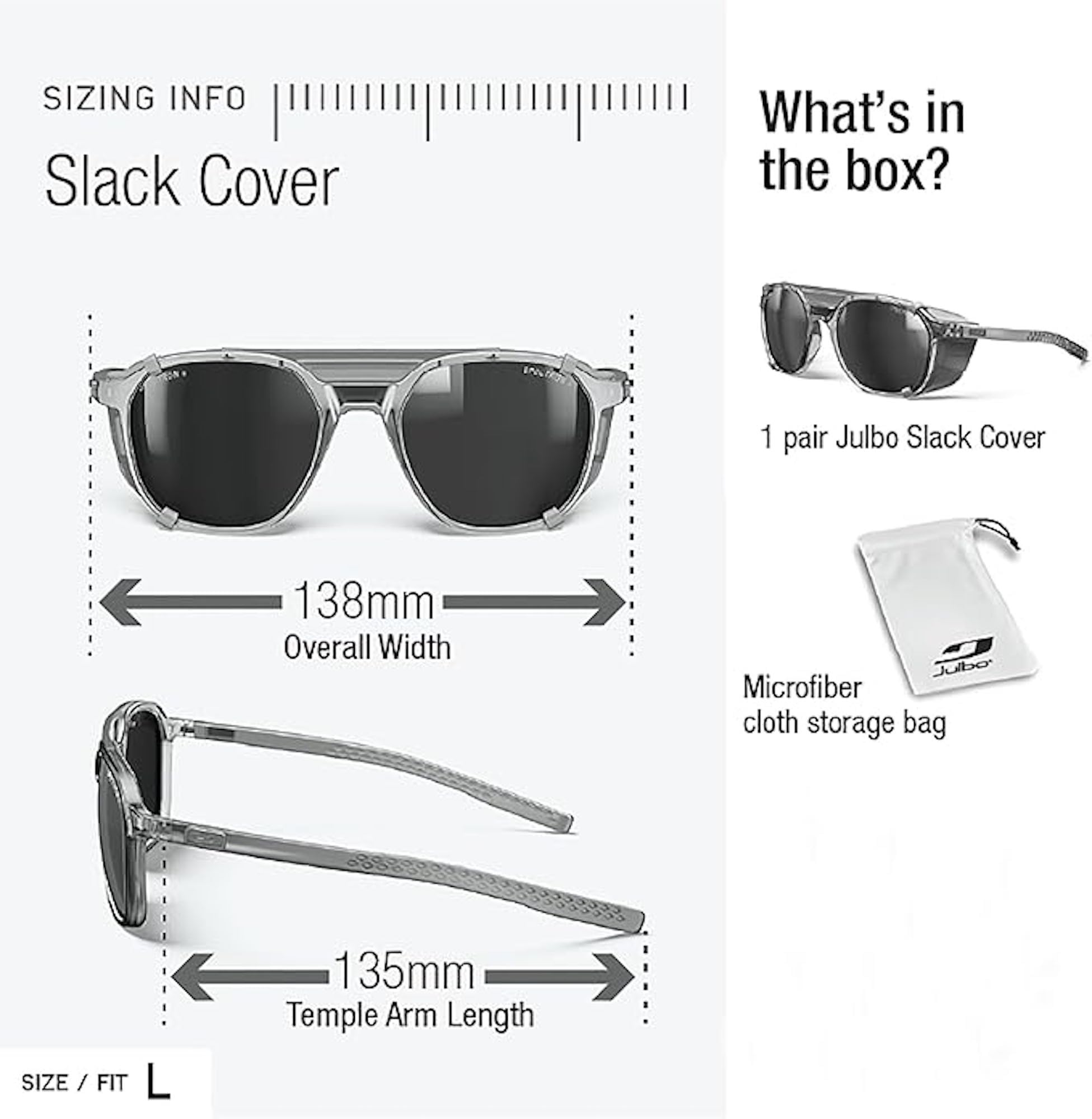 Julbo Okulary przeciwsłoneczne Slack Cover Camel, L Mixed, Wielbłąd, L