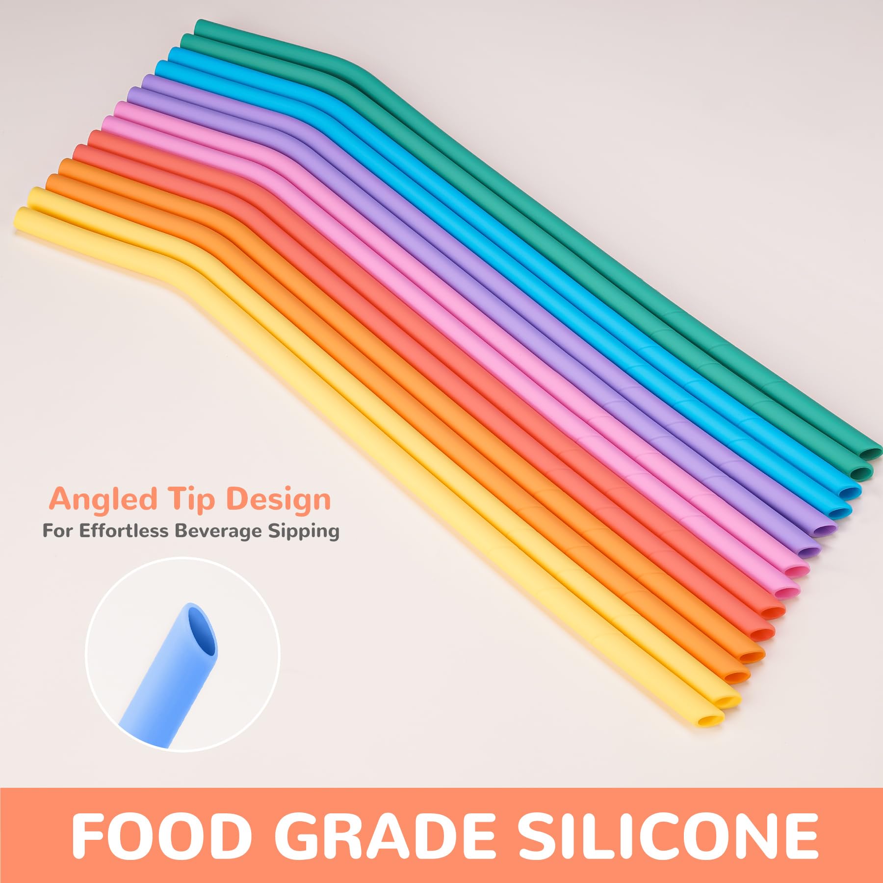 Cannucce In Silicone Per Stanley Quencher Cup Da 40 Once - 6 Pezzi Con Pennello - Riutilizzabili E Senza BPA - Foto 6