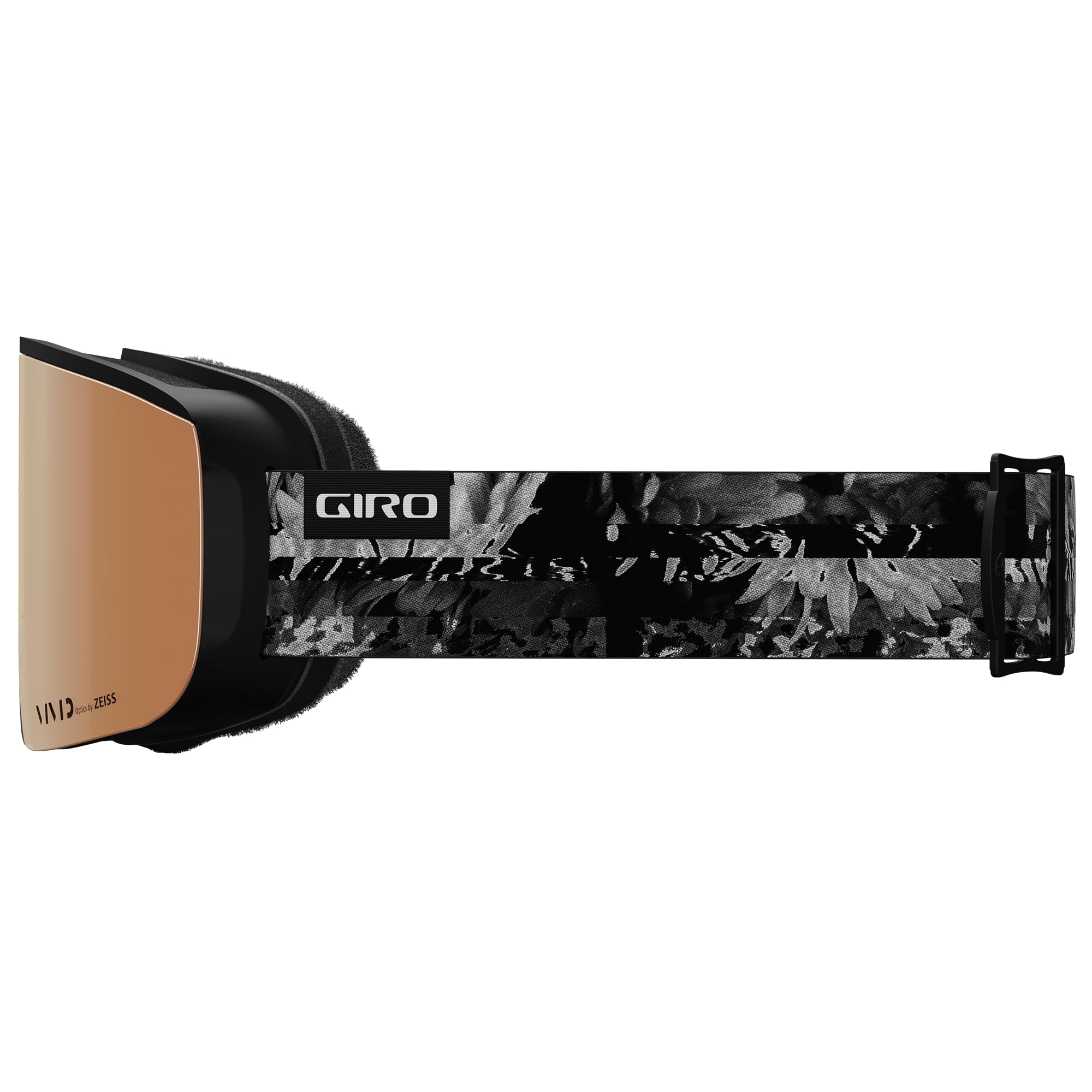 Giro Ella Ski Goggles - Snowboard Goggles for Women - Black/White Data Mosh with Vivid Copper/Vivid Infrared Lenses