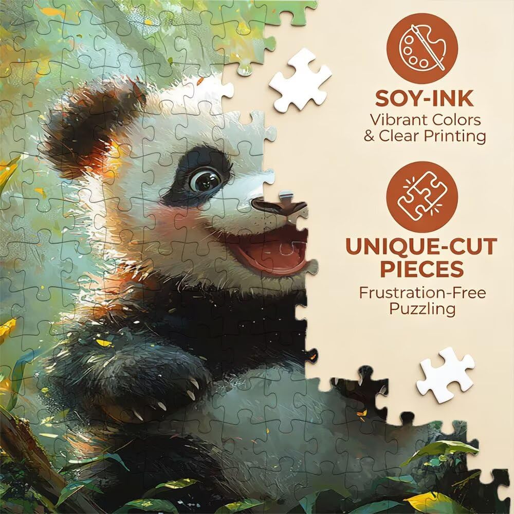 Puzzle 5000 Pezzi, Panda Carino 3D Puzzle per Adulti Impegnativo, Educa Puzzles Artistico, Divertente E Stimolante Puzzles Decorativo per La Famiglia, Regalo e Decorazione Pareti DX0YL6-973