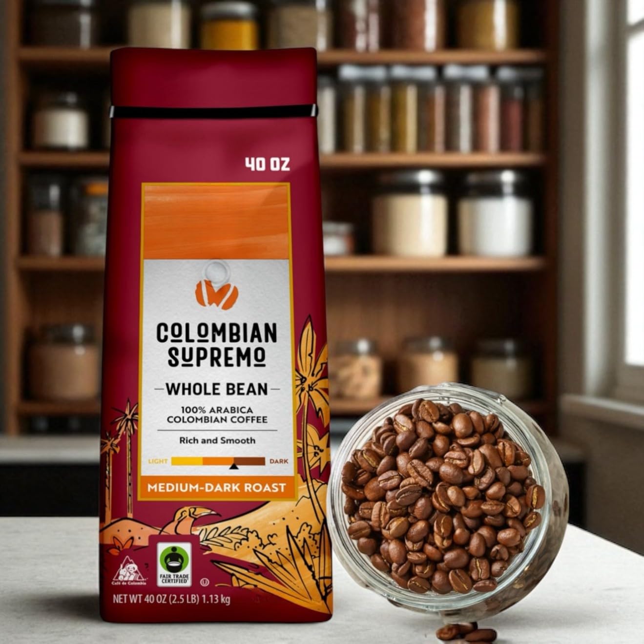 Amazon.com : Member Mark Medium-Dark Roast Whole Bean Coffee