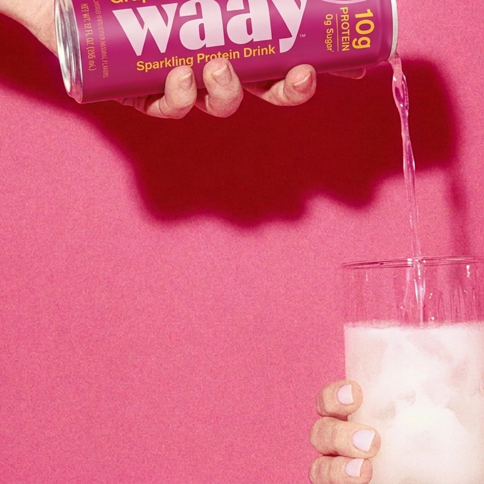 Amazon.com: WAAY Sparkling Clear Protein Drink, Variety Pack, 12