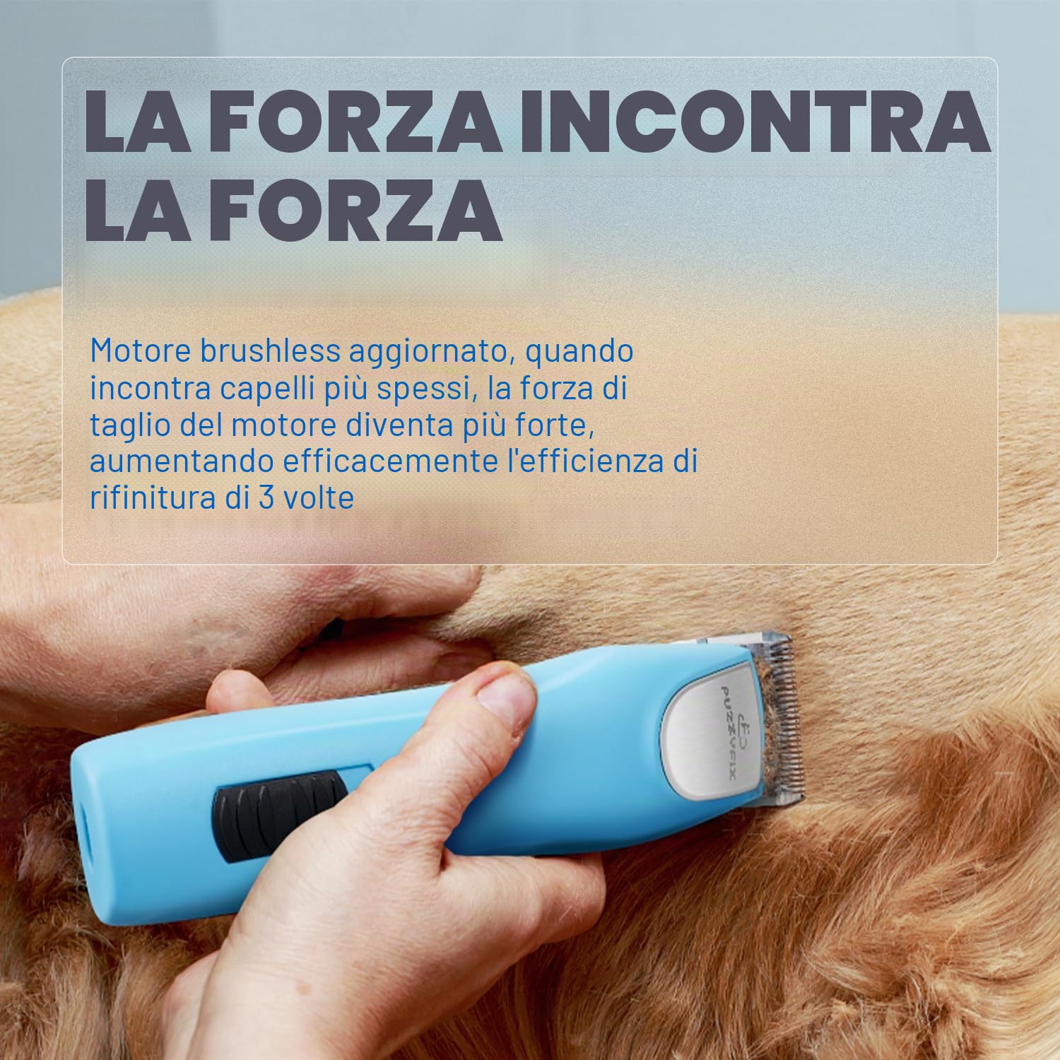 Tosatrice per Cani Professionale,Tosatrice a 2 Velocità Design Ergonomico per Cani e Gatti, Tosatrice per Peli di Animali Spessi, Lunghi e Ricci
