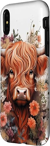 Miniatura 8 de Funda para iPhone SE (2020)  7  8 Highland Cow Flowers