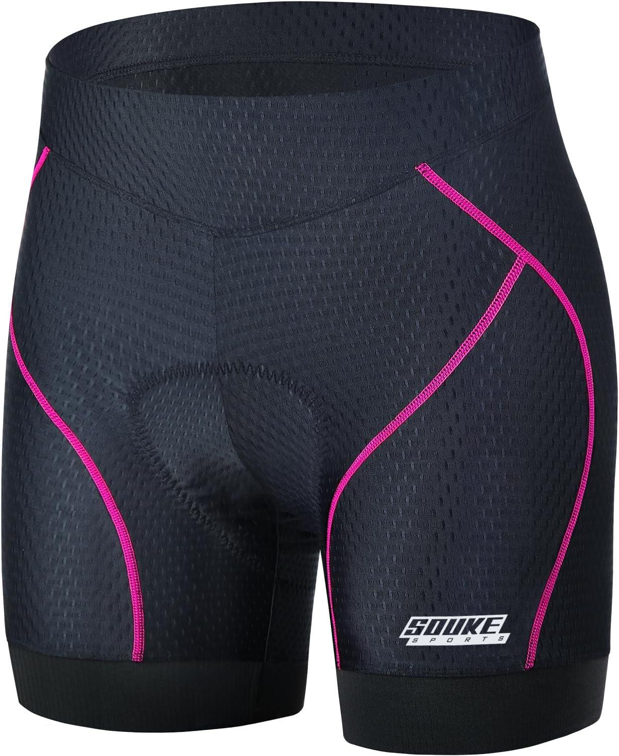 4D Padded Cycling Shorts Women's Bike Underwear Shorts with Anti-slip Silicone Leg Grips