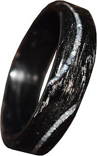 Forget carbon Ring, Carbon fiber and Mother of Pearl inlay ring, Brass inlay, Men's carbon Ring, Women's carbon Ring