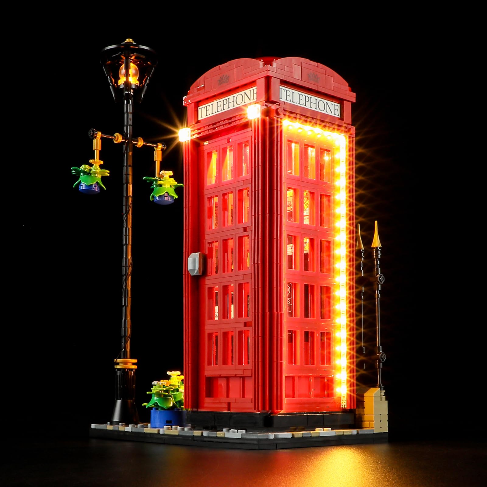 LIGHTAILING Light for Lego-21347 Red London Telephone Box - Led Lighting Kit Compatible with Lego Building Blocks Model - NOT Included The Model Set