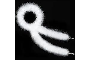 White Marabou Feather Boa: The Epitome of Elegance for Crafty Creations and Festivities