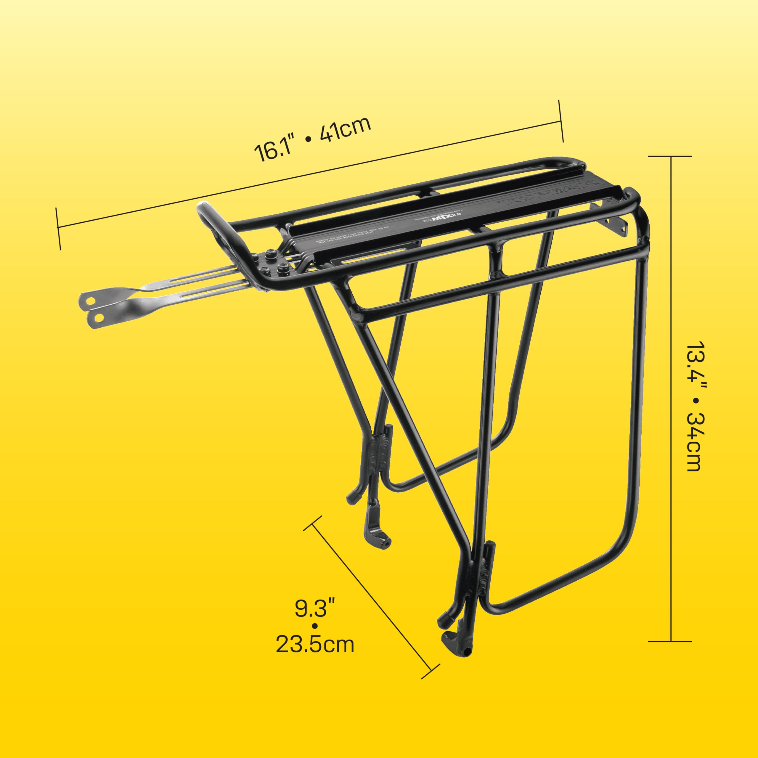 Cheap topeak super tourist uni dx disc pannier rack Best Sale