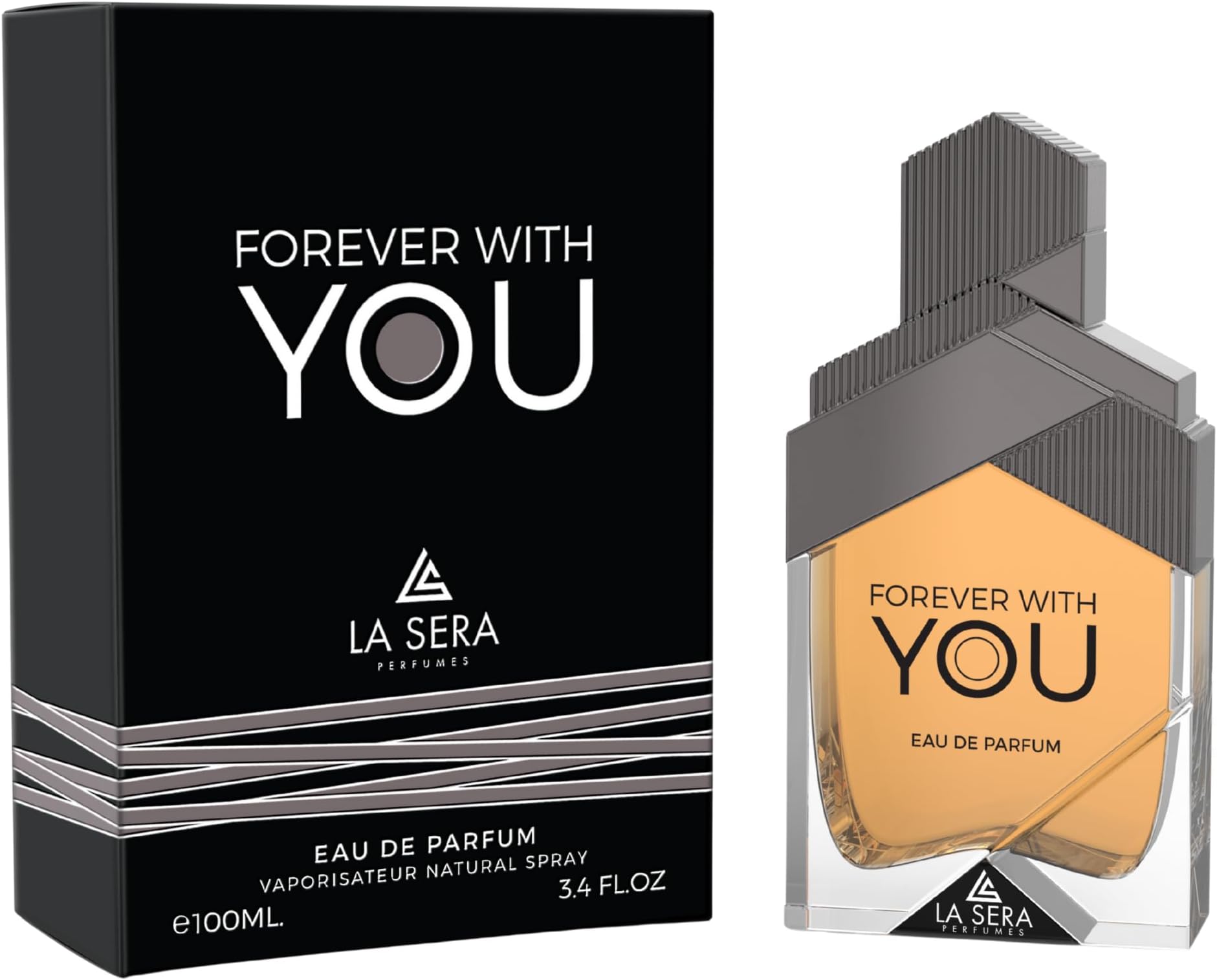 LA SERA Forever With You Eau De Parfum 100ML | Long Lasting Perfume for Men | Woody Spicy & Fresh Fragrance | Sophisticated Masculine Scent | Elegant Everyday Aroma for Men