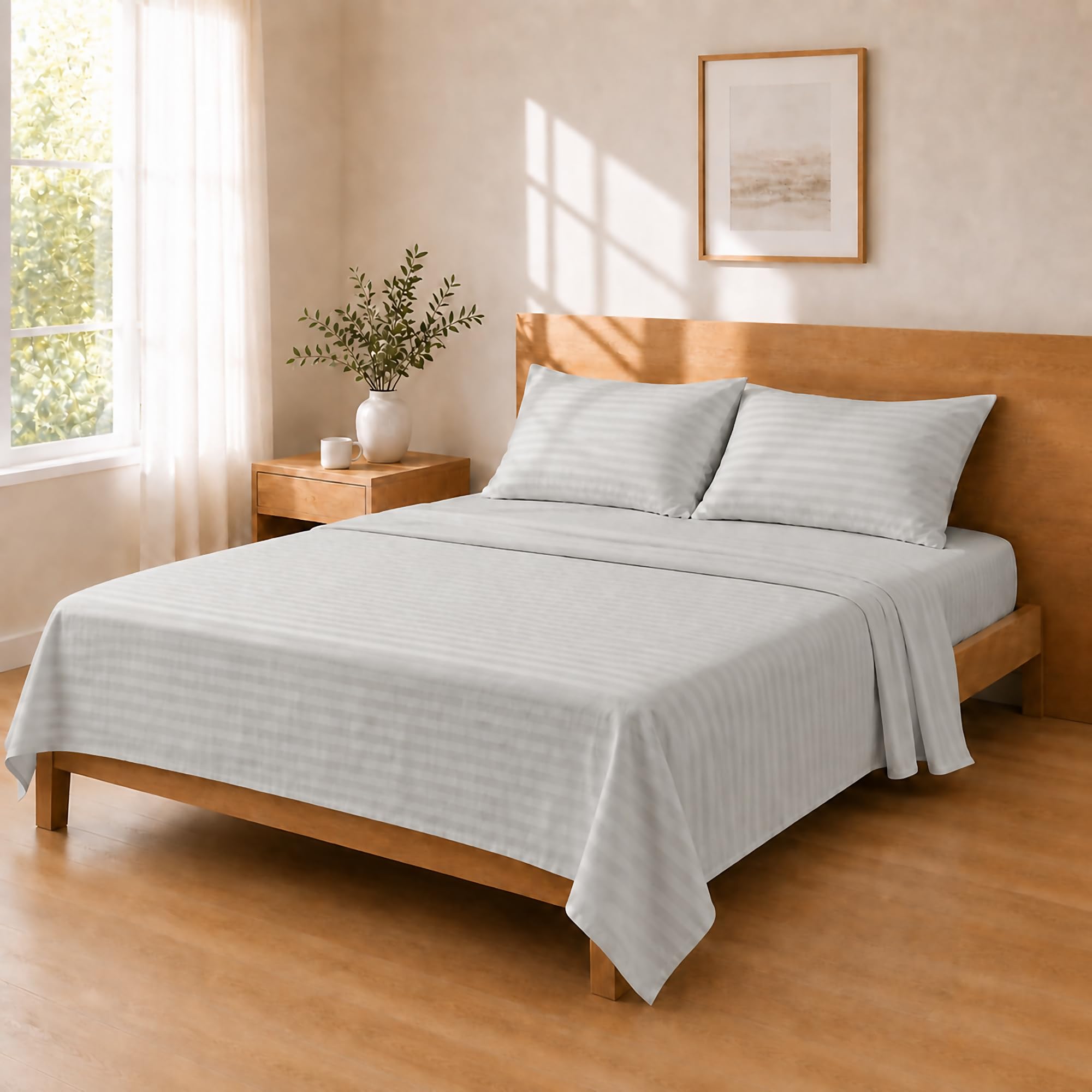 Homebliss Silver Grey Microfibre Sheet Set 210 X 240 / 150 X 200+25 / 50 X 80 X 2,