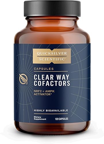 Quicksilver Scientific Clear Way Cofactors - Apoyo de limpieza de desintoxicación corporal con vitamina B1, extracto de diente de león, quercetina y