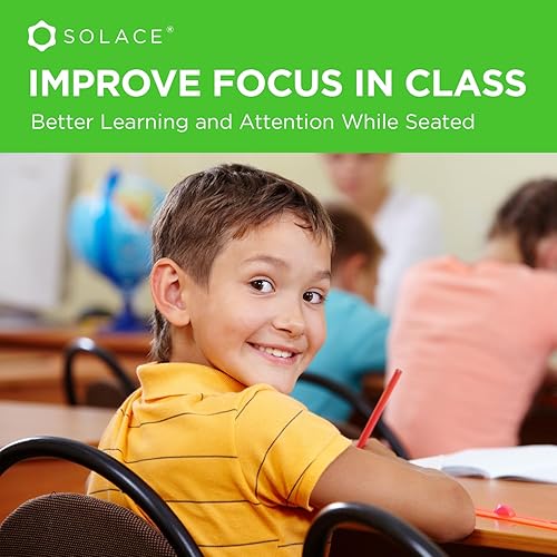 Miniatura 31 de KICK BANDS Bandas para sillas para niños con pies inquietos, paquete de 12 bandas para aliviar la ansiedad con TDAH para sillas y escritorios