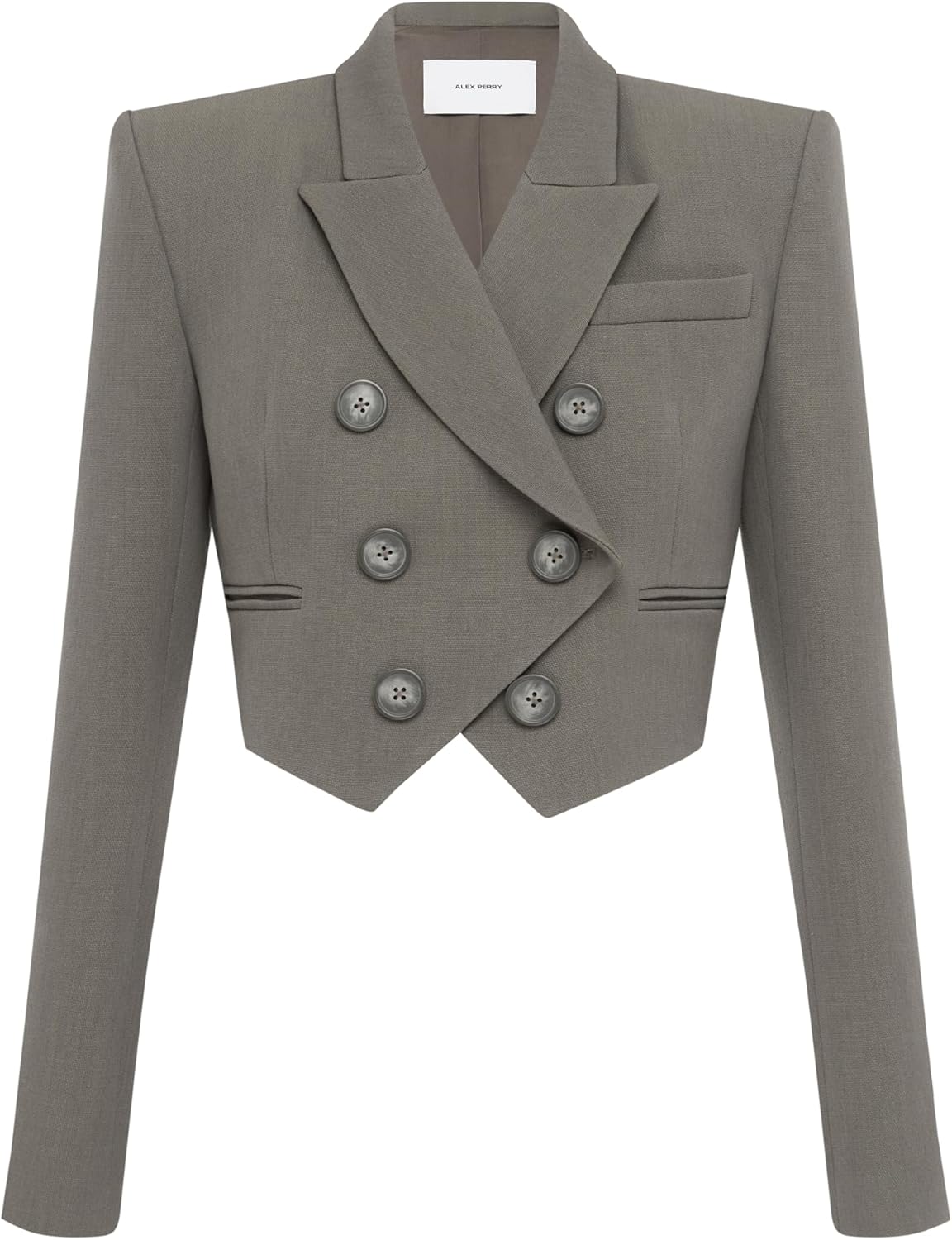 Alex Perry Tuxedo Crop Blazer Ash