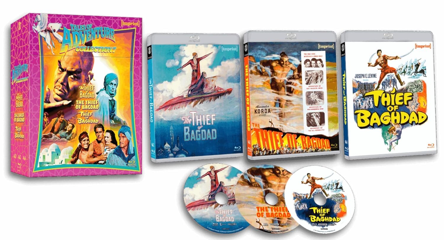 Tales of Adventure - Collection 7 [Imprint Limited Edition] (Thief of Baghdad 1924, 1940, 1961) (Blu-ray)