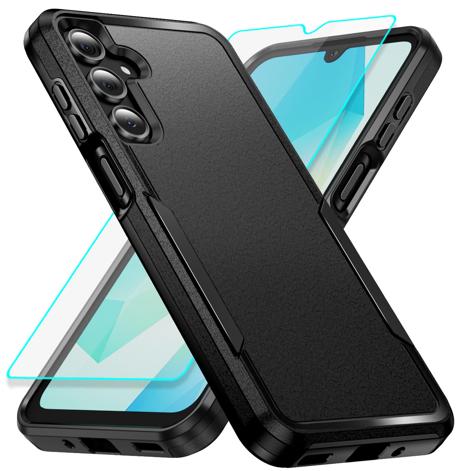 for Samsumg Galaxy A16 Case with Screen Protection: heavy duty protective shockproof and scratch proof cell phone case for Samsung Samsumg Galaxy A16