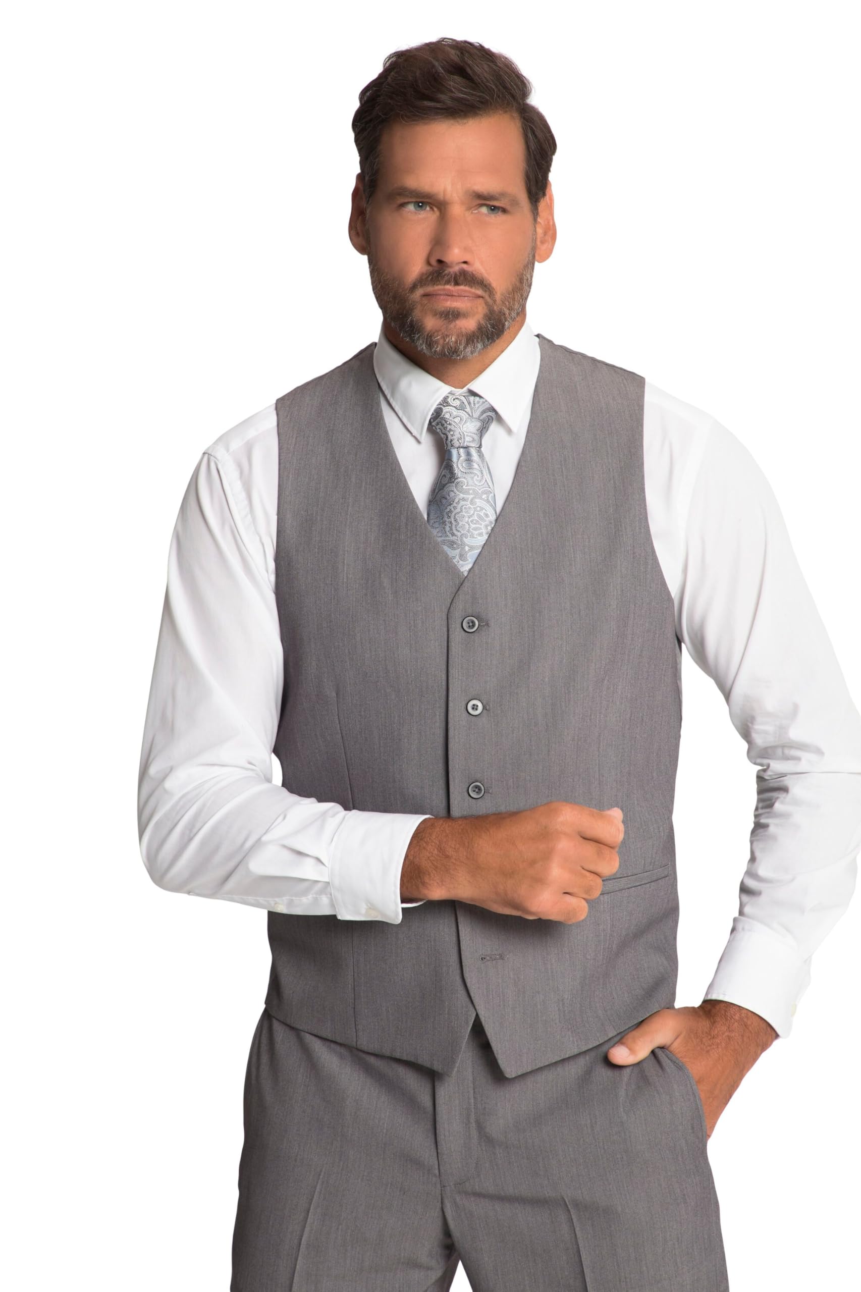 JP 1880 Herren große Größen Übergrößen Menswear L-8XL Weste, Business, FLEXNAMIC®, Baukasten Keos 815567