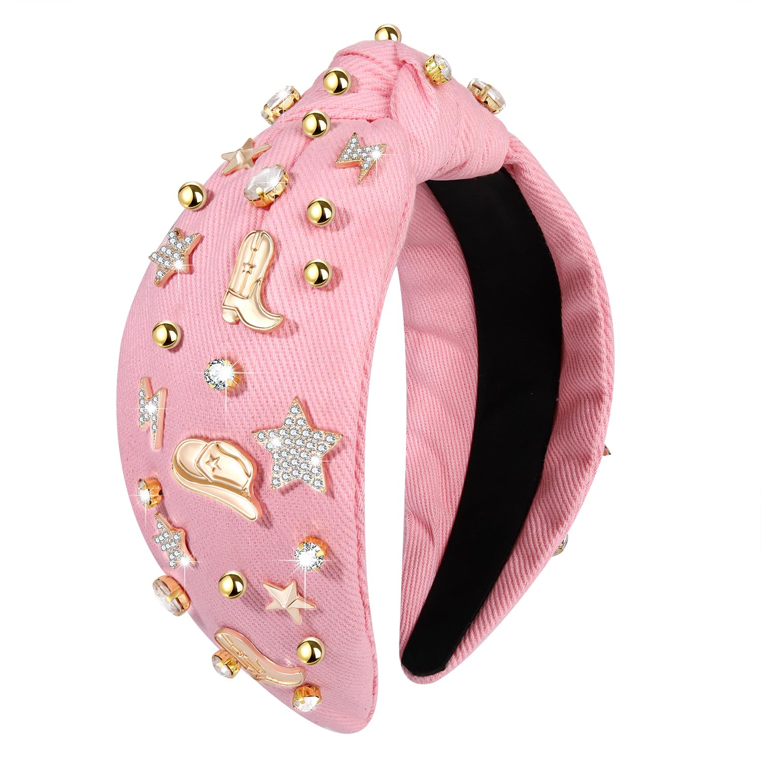 Western Headband for Women Cowgirl Boot Hat Star Hairband  display picture 3