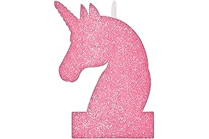 Delightful Unicorn Glitter Candle for Memorable Birthday Celebrations
