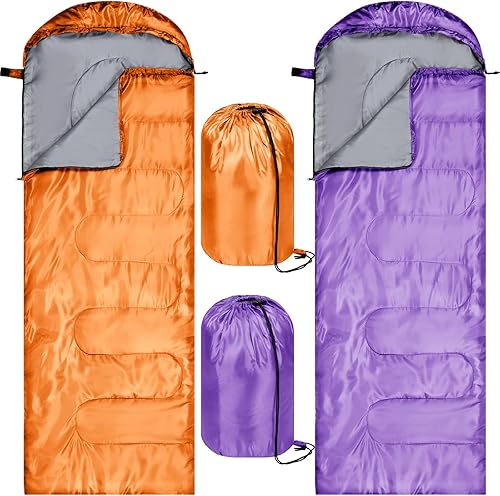 Vista 11 de Tudomro Saco de dormir de camping para adultos, ligero, plegable, impermeable, equipo de campamento para mantener el calor para primavera, verano