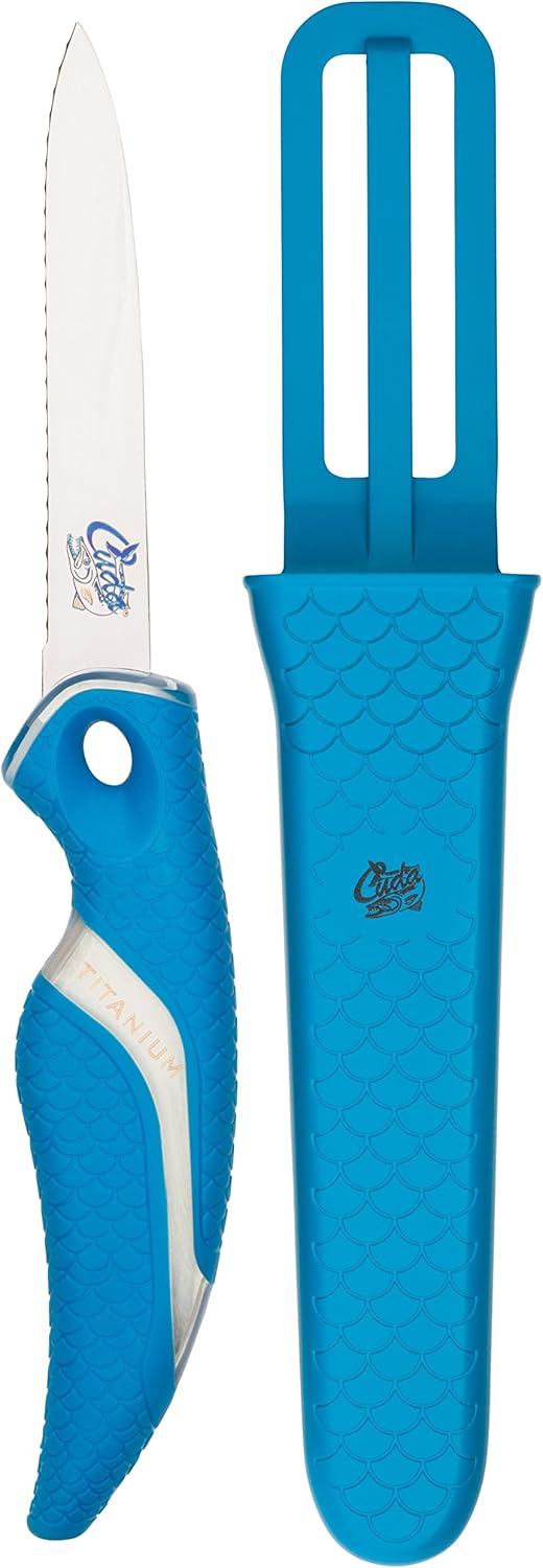 Cuda Titanium Bonded Knife, 3" (18099) : Sports & Outdoors