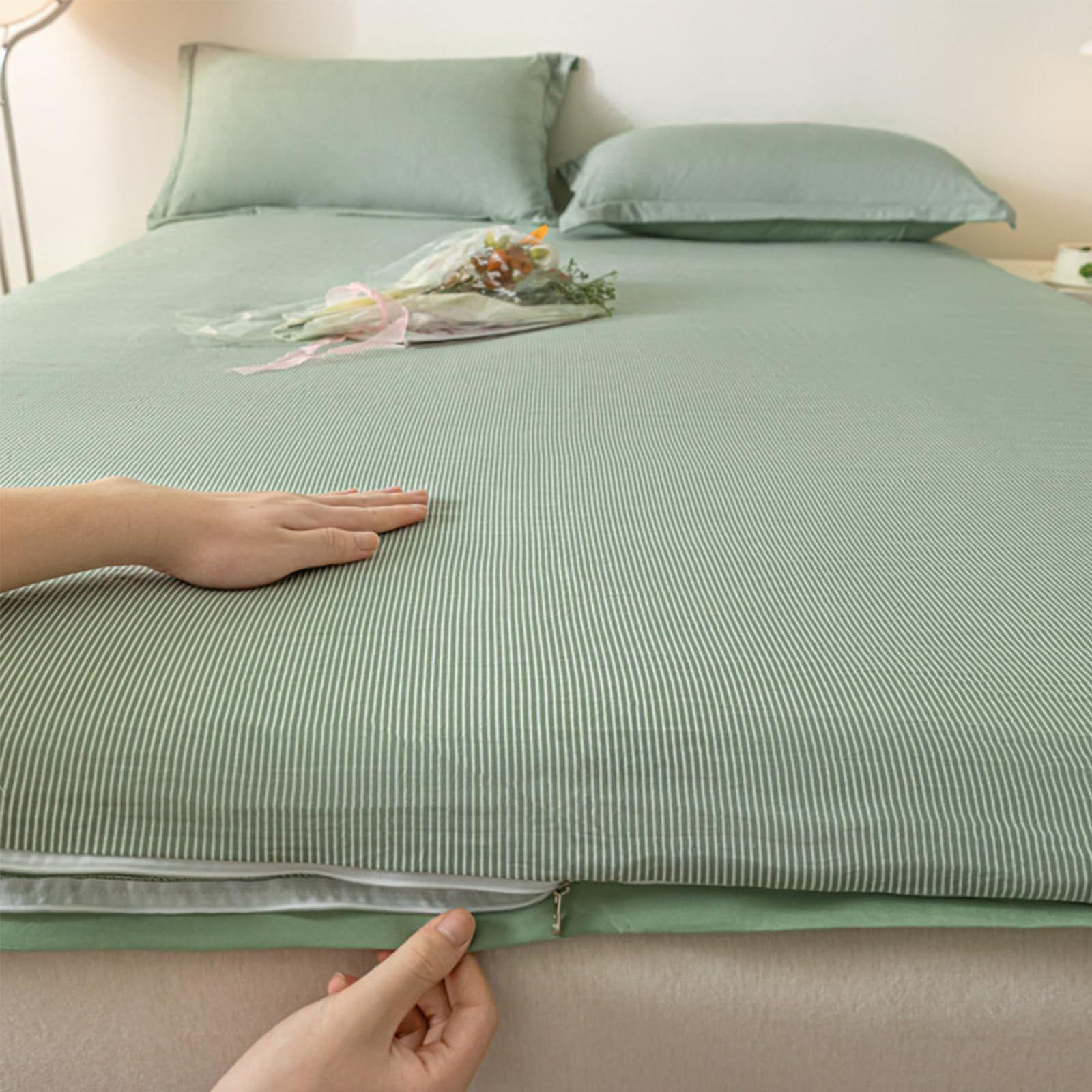 Funda de colchón de futón suave de 120 x 200 cm que alivia el dolor