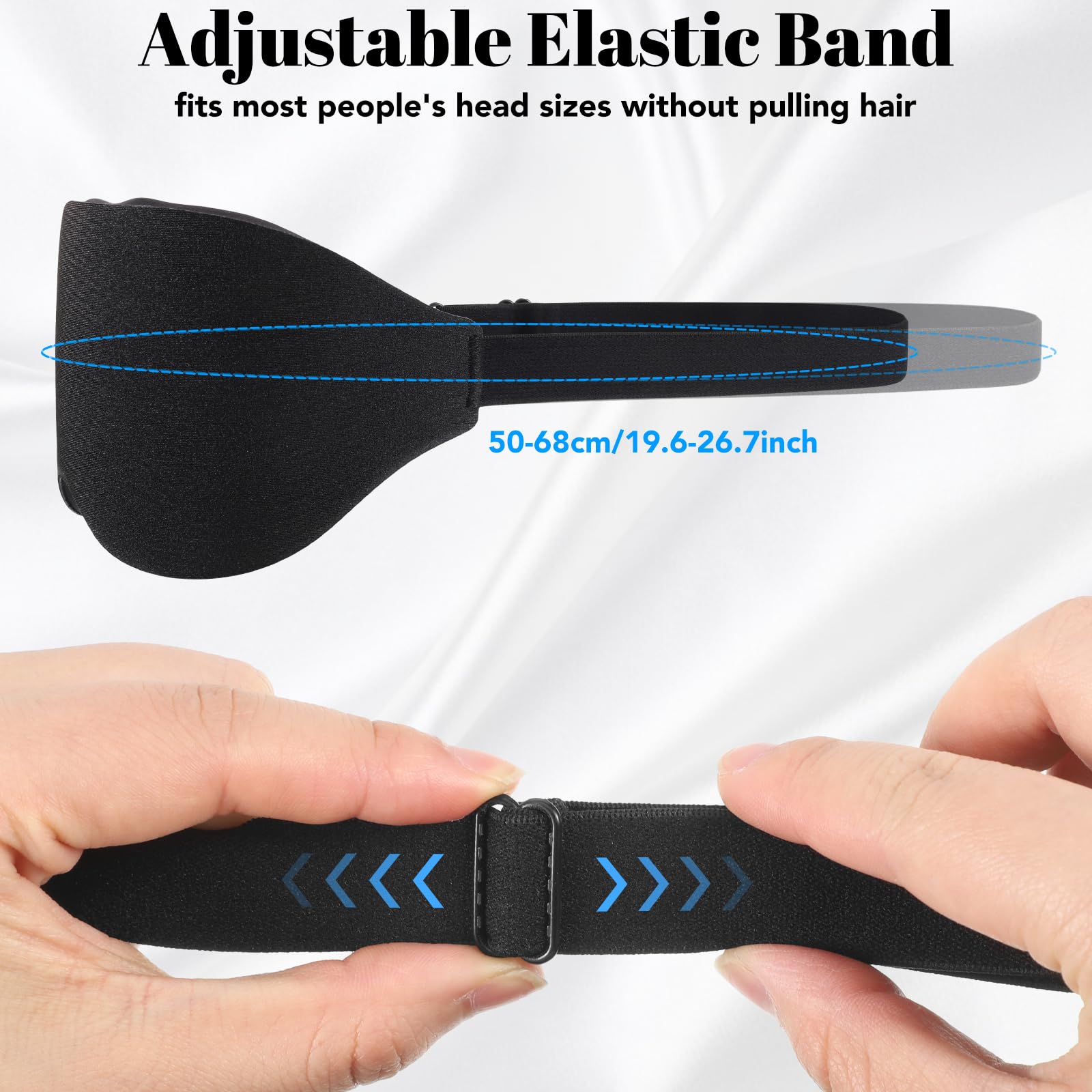 Mascherina per Dormire, Maschera per Dormiredi Donne Uomini 3D Mascherina Occhi Bloccare la Luci con Fascia Elastica Regolabile per Pisolini Viaggi