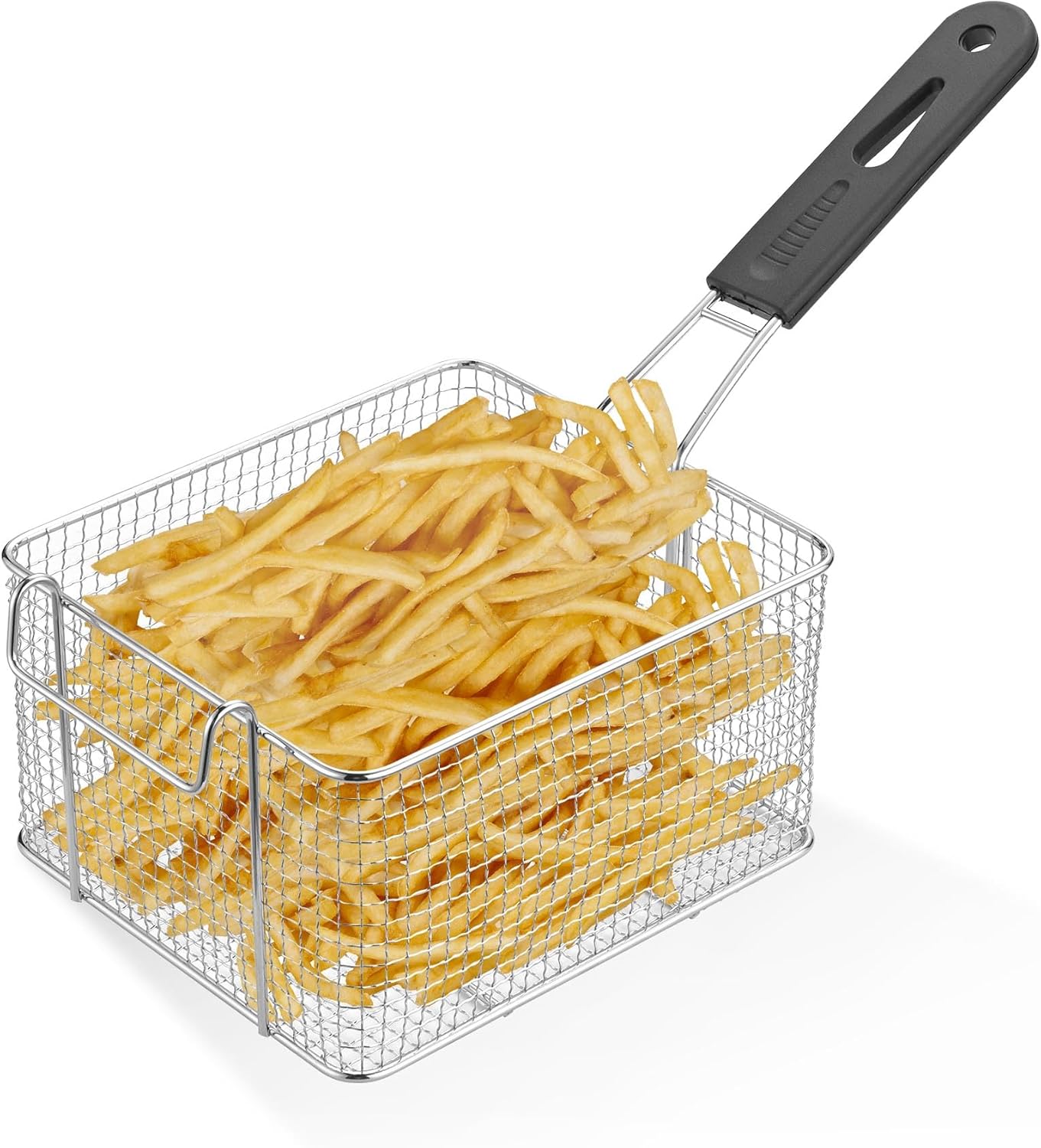 WeChef Deep Fryer Baskets with non-slip Handle 7 7/8