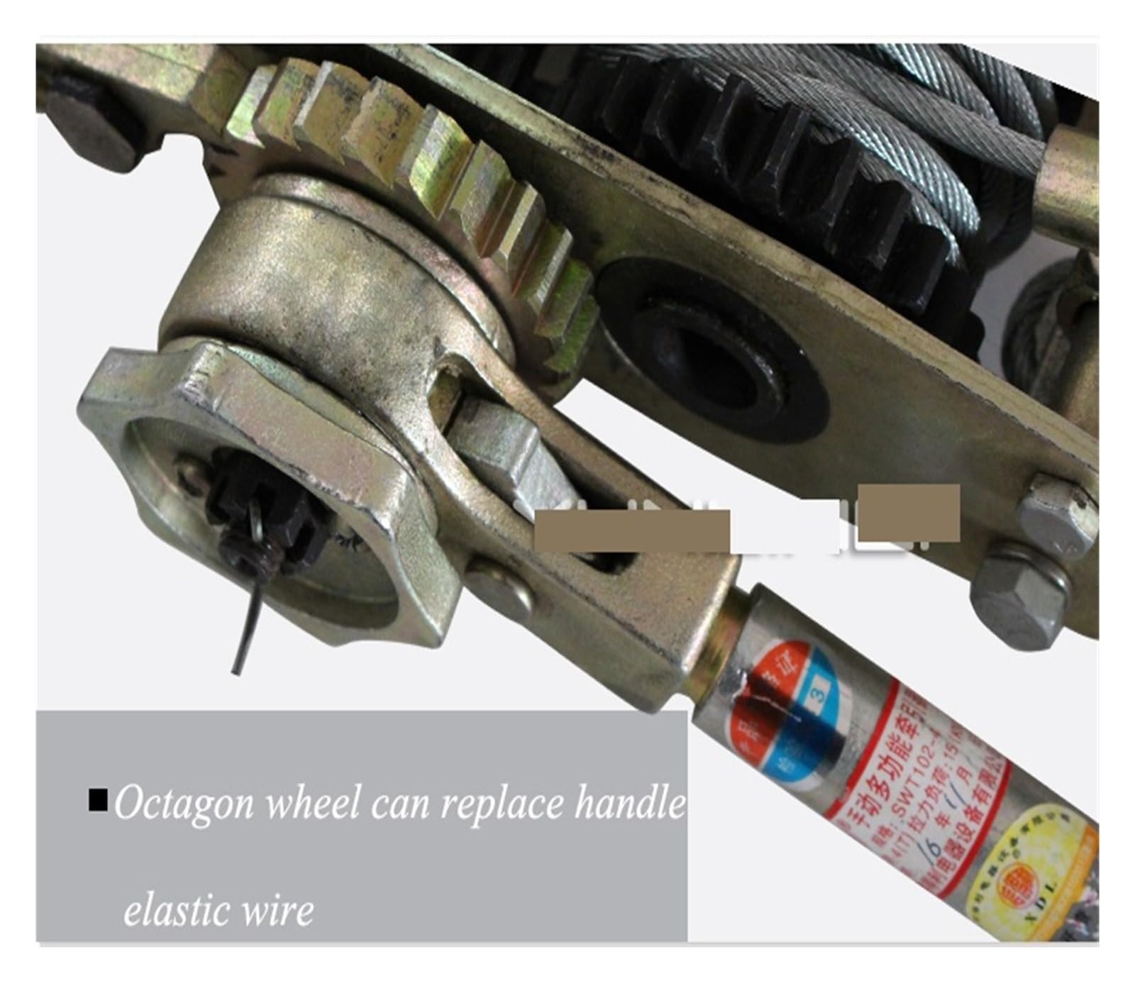 Dispositivo de agarre de alambre de doble gancho multifuncional, tensor de Cable Universal de carga segura 4T, tensor de Cable de doble gancho SWT102(2T)