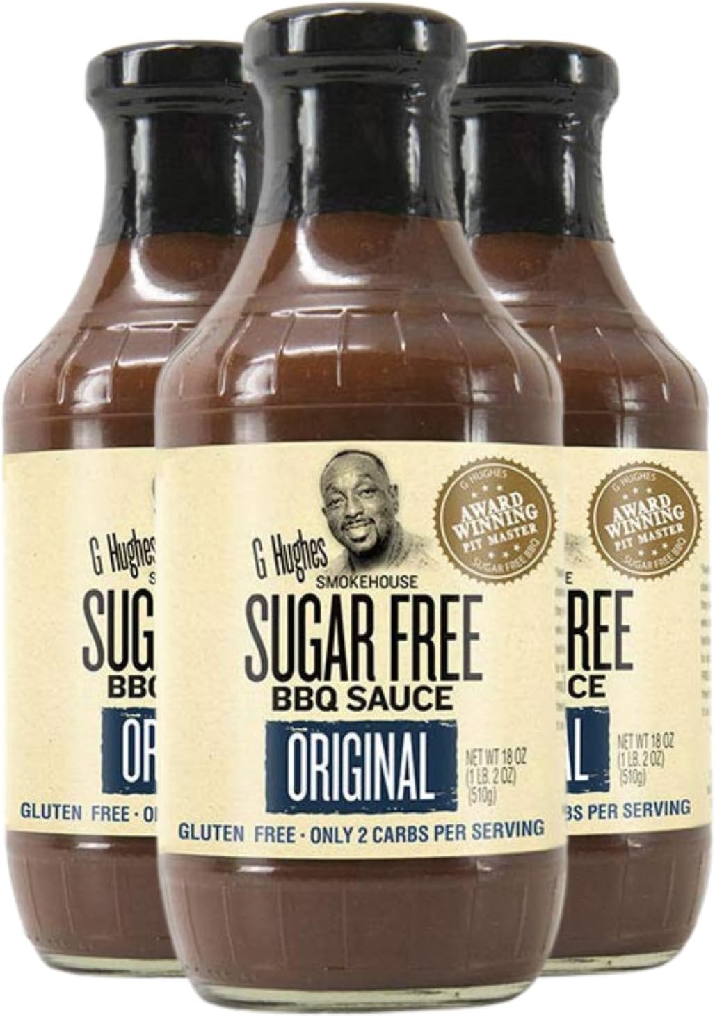 G Hughes Original Sugar Free BBQ Sauce Sugar Free Barbecue Sauce, No Sugar BBQ
